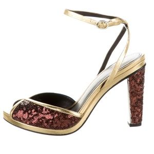 COPY - Rodarte x & Other Stories Sequin Peep-Toe …